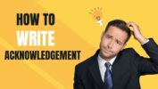 How To Write Acknowledgement | Research Article Writing